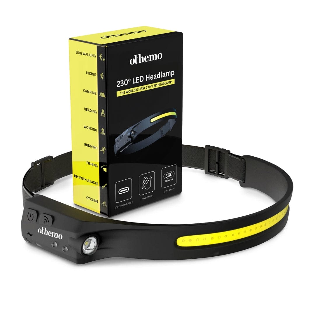 Othemo 230° LED Headlamp, Rechargeable Head Torch